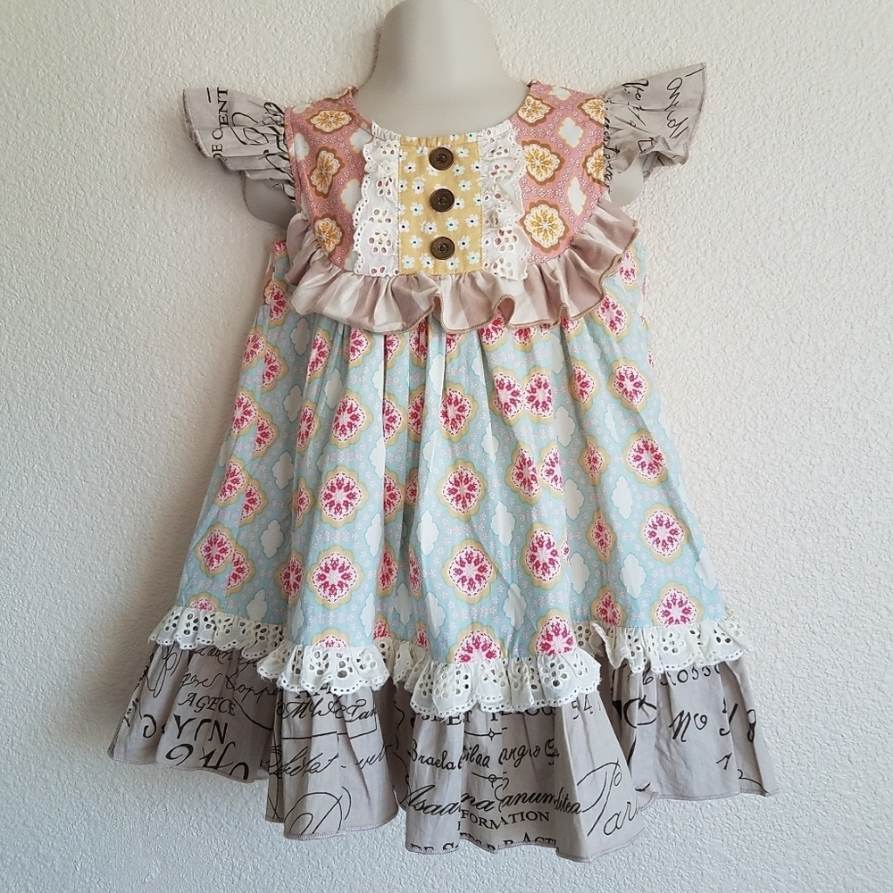 Mustard Pie Floral Dress
